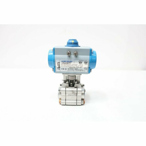 Jamesbury PNEUMATIC STAINLESS THREADED 1IN NPT BALL VALVE 1" 4A 3600 XTB2